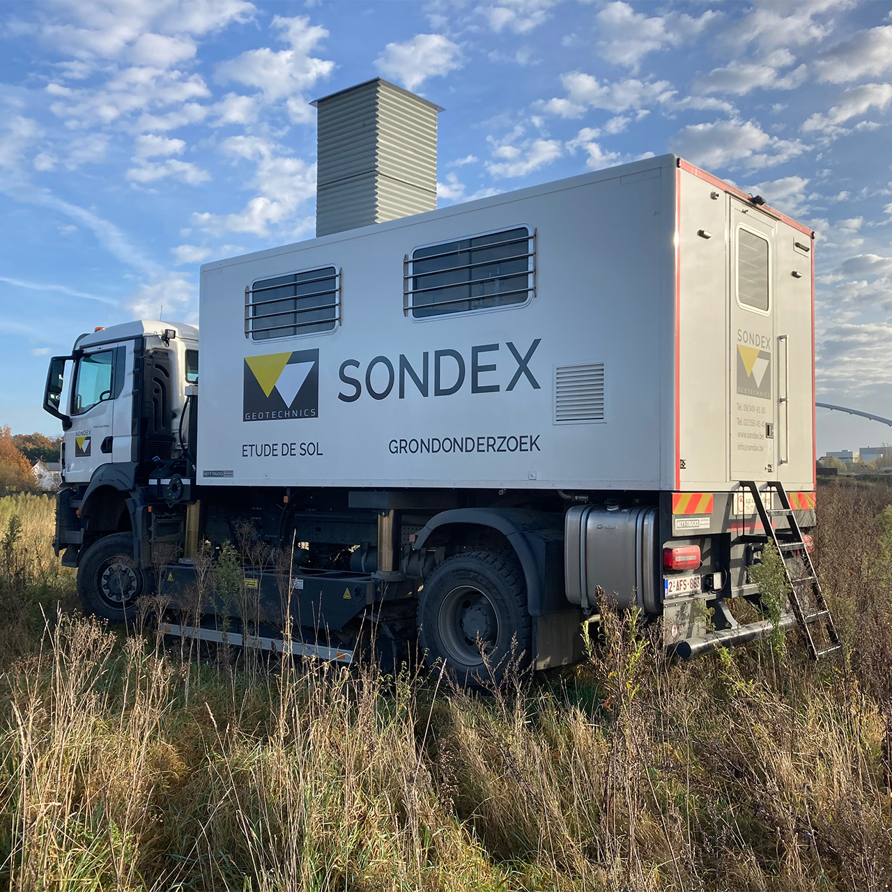 Sondex rupstruck 200 kN in het veld